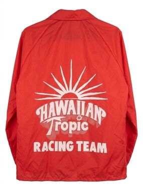 Hawaiian Tropic Le Mans Racing Team Red Men's Windbreaker Jacket